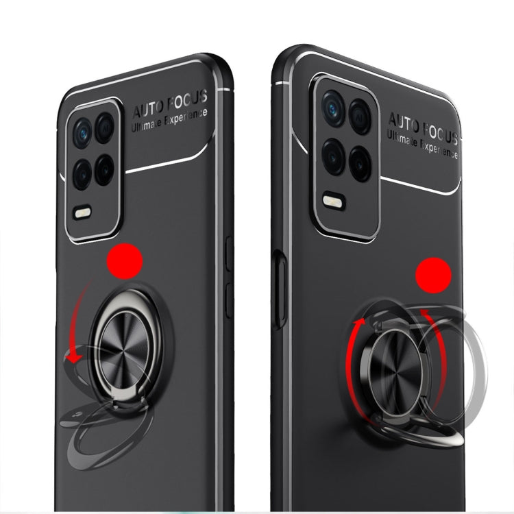 For OPPO Realme V13 5G Metal Ring Holder 360 Degree Rotating TPU Case