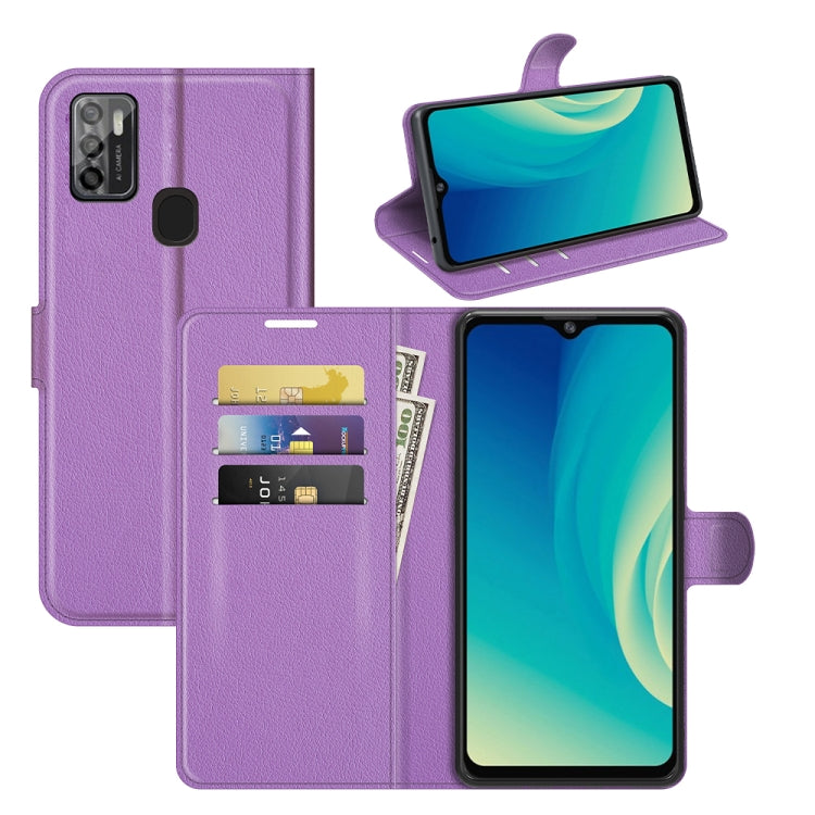 For ZTE Blade A7S 2020 Litchi Texture Horizontal Flip Protective Case with Holder & Card Slots & Wallet