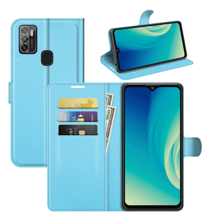 For ZTE Blade A7S 2020 Litchi Texture Horizontal Flip Protective Case with Holder & Card Slots & Wallet