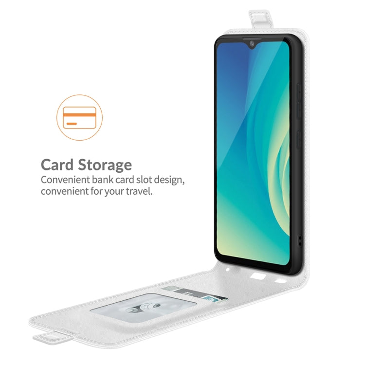 For ZTE Blade A7S 2020 R64 Texture Single Vertical Flip Leather Protective Case with Card Slots & Photo Frame