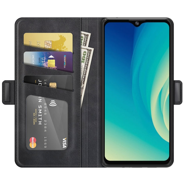 For ZTE Blade A7S 2020 Dual-side Magnetic Buckle Horizontal Flip Leather Case with Holder & Card Slots & Wallet
