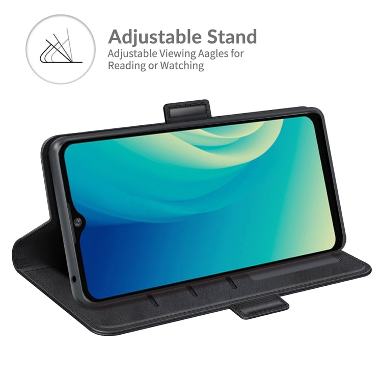 For ZTE Blade A7S 2020 Dual-side Magnetic Buckle Horizontal Flip Leather Case with Holder & Card Slots & Wallet