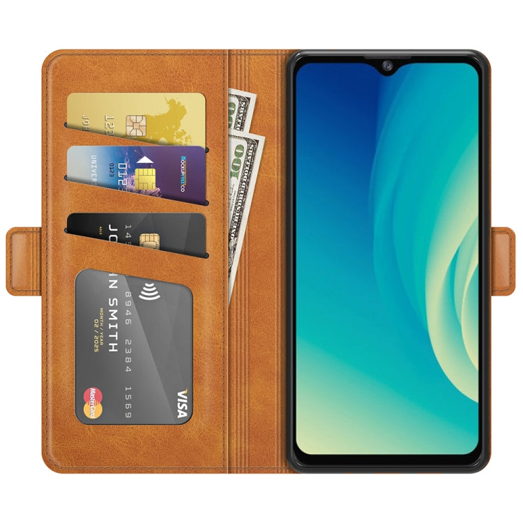 For ZTE Blade A7S 2020 Dual-side Magnetic Buckle Horizontal Flip Leather Case with Holder & Card Slots & Wallet
