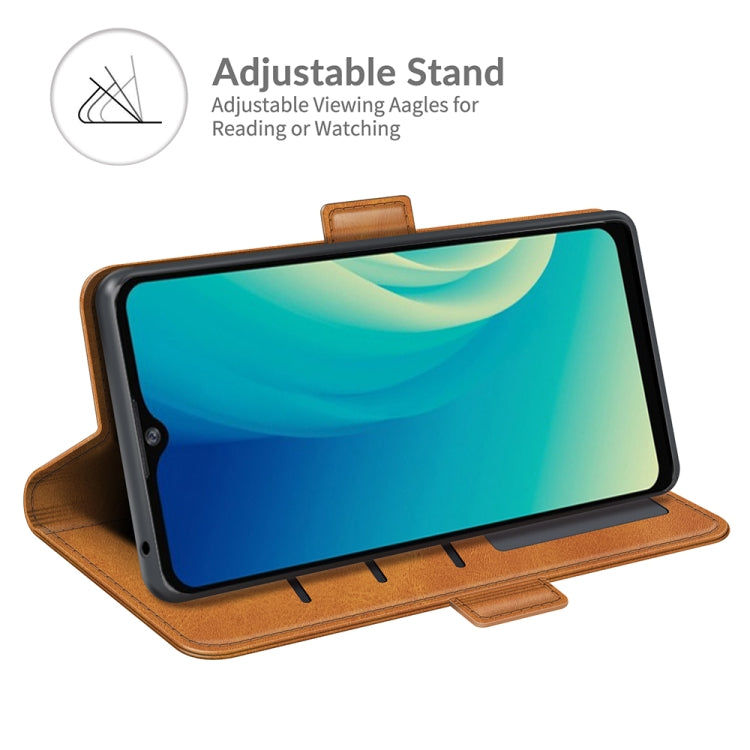 For ZTE Blade A7S 2020 Dual-side Magnetic Buckle Horizontal Flip Leather Case with Holder & Card Slots & Wallet