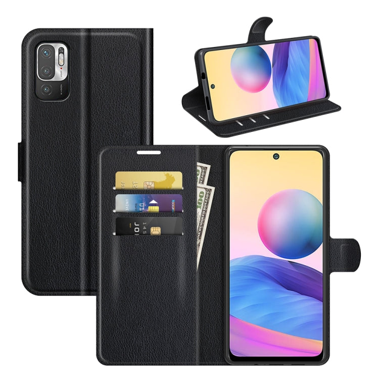 For Xiaomi Redmi Note 10 5G Litchi Texture Horizontal Flip Protective Case with Holder & Card Slots & Wallet