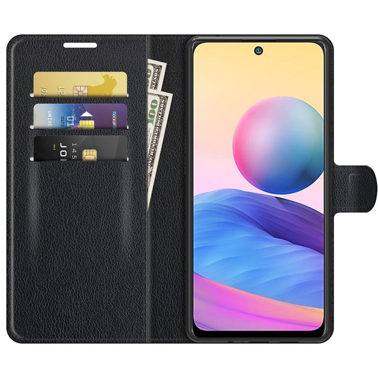 For Xiaomi Redmi Note 10 5G Litchi Texture Horizontal Flip Protective Case with Holder & Card Slots & Wallet