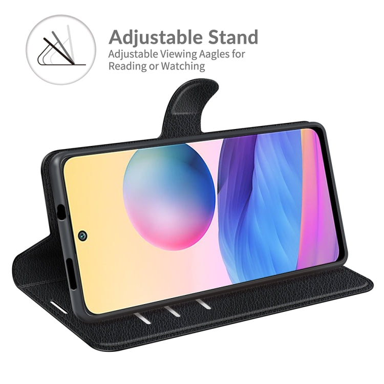 For Xiaomi Redmi Note 10 5G Litchi Texture Horizontal Flip Protective Case with Holder & Card Slots & Wallet