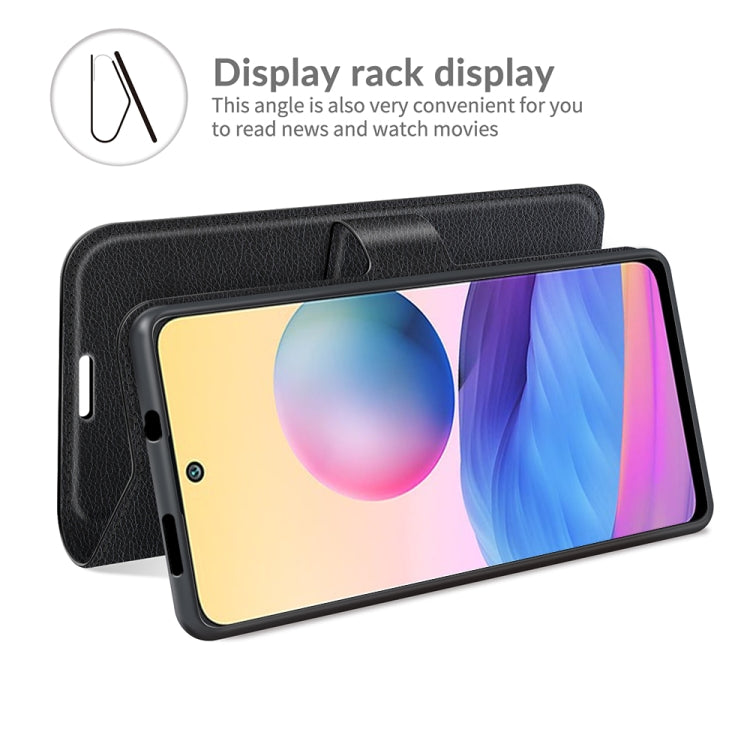 For Xiaomi Redmi Note 10 5G Litchi Texture Horizontal Flip Protective Case with Holder & Card Slots & Wallet