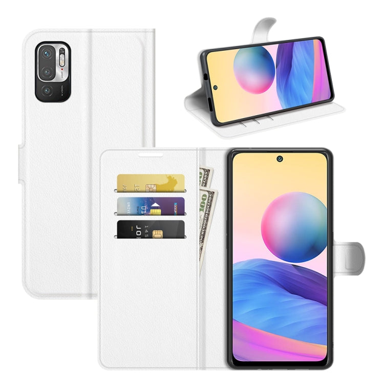For Xiaomi Redmi Note 10 5G Litchi Texture Horizontal Flip Protective Case with Holder & Card Slots & Wallet