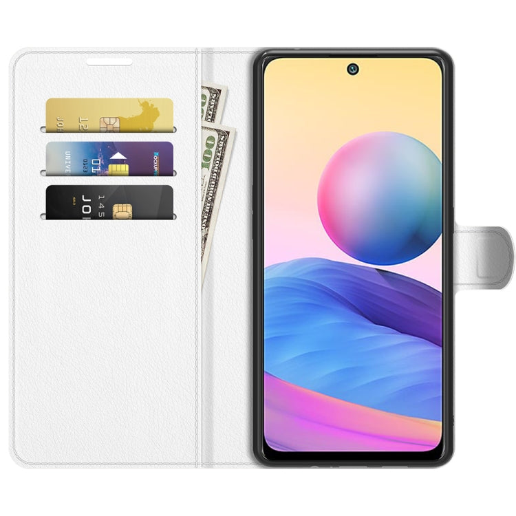 For Xiaomi Redmi Note 10 5G Litchi Texture Horizontal Flip Protective Case with Holder & Card Slots & Wallet