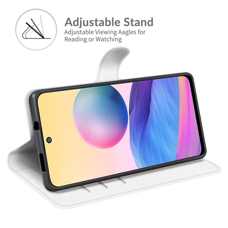 For Xiaomi Redmi Note 10 5G Litchi Texture Horizontal Flip Protective Case with Holder & Card Slots & Wallet