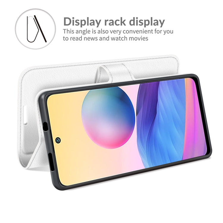 For Xiaomi Redmi Note 10 5G Litchi Texture Horizontal Flip Protective Case with Holder & Card Slots & Wallet