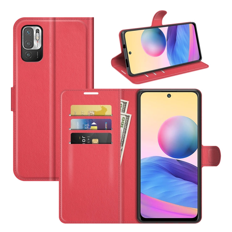 For Xiaomi Redmi Note 10 5G Litchi Texture Horizontal Flip Protective Case with Holder & Card Slots & Wallet