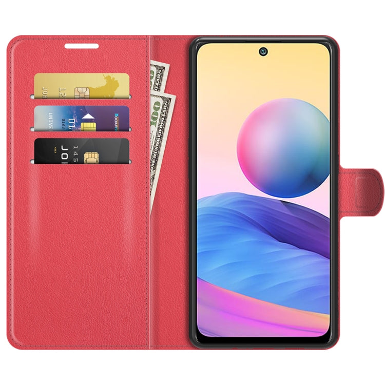 For Xiaomi Redmi Note 10 5G Litchi Texture Horizontal Flip Protective Case with Holder & Card Slots & Wallet