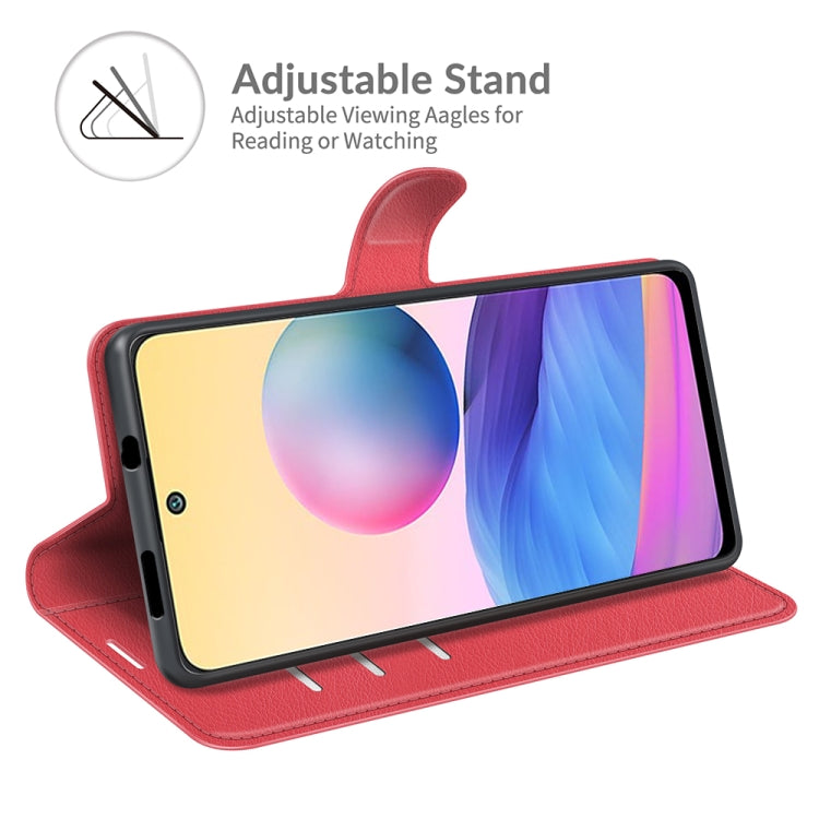For Xiaomi Redmi Note 10 5G Litchi Texture Horizontal Flip Protective Case with Holder & Card Slots & Wallet
