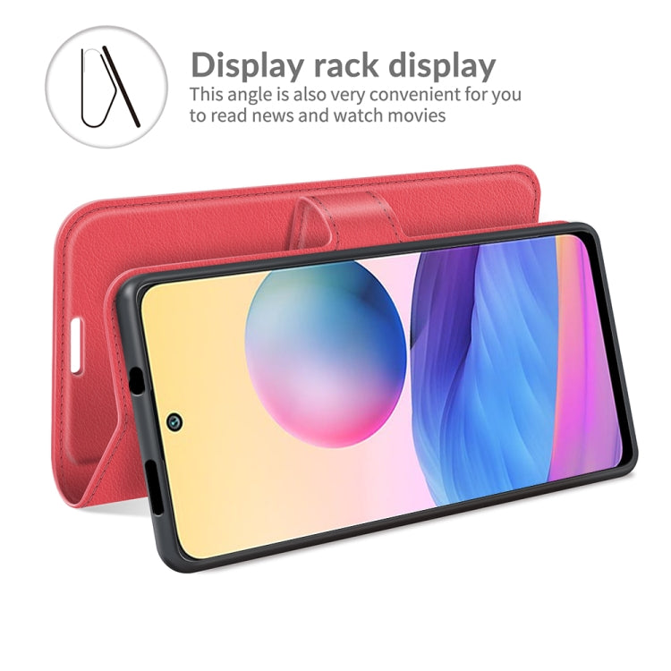 For Xiaomi Redmi Note 10 5G Litchi Texture Horizontal Flip Protective Case with Holder & Card Slots & Wallet