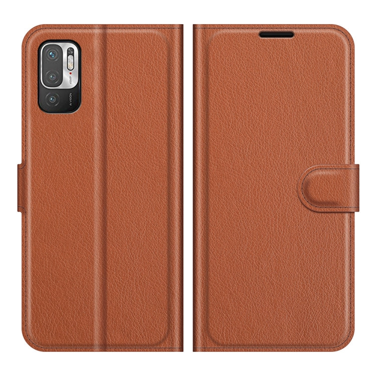 For Xiaomi Redmi Note 10 5G Litchi Texture Horizontal Flip Protective Case with Holder & Card Slots & Wallet