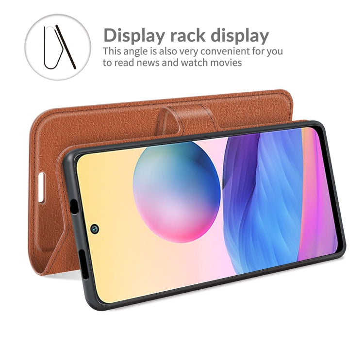 For Xiaomi Redmi Note 10 5G Litchi Texture Horizontal Flip Protective Case with Holder & Card Slots & Wallet