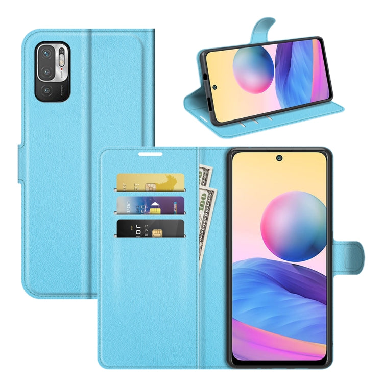 For Xiaomi Redmi Note 10 5G Litchi Texture Horizontal Flip Protective Case with Holder & Card Slots & Wallet