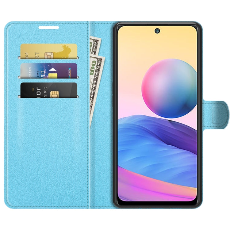 For Xiaomi Redmi Note 10 5G Litchi Texture Horizontal Flip Protective Case with Holder & Card Slots & Wallet