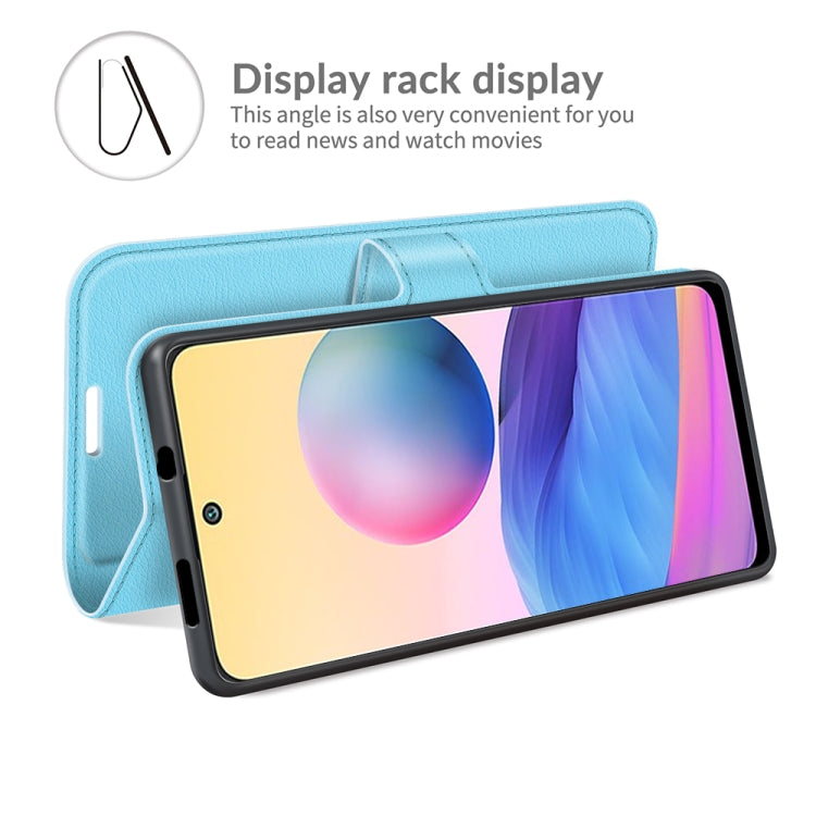 For Xiaomi Redmi Note 10 5G Litchi Texture Horizontal Flip Protective Case with Holder & Card Slots & Wallet