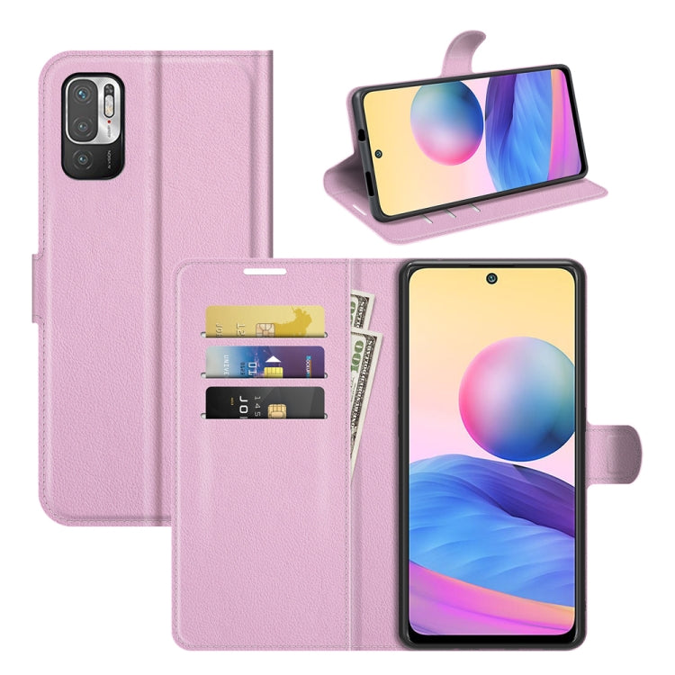 For Xiaomi Redmi Note 10 5G Litchi Texture Horizontal Flip Protective Case with Holder & Card Slots & Wallet
