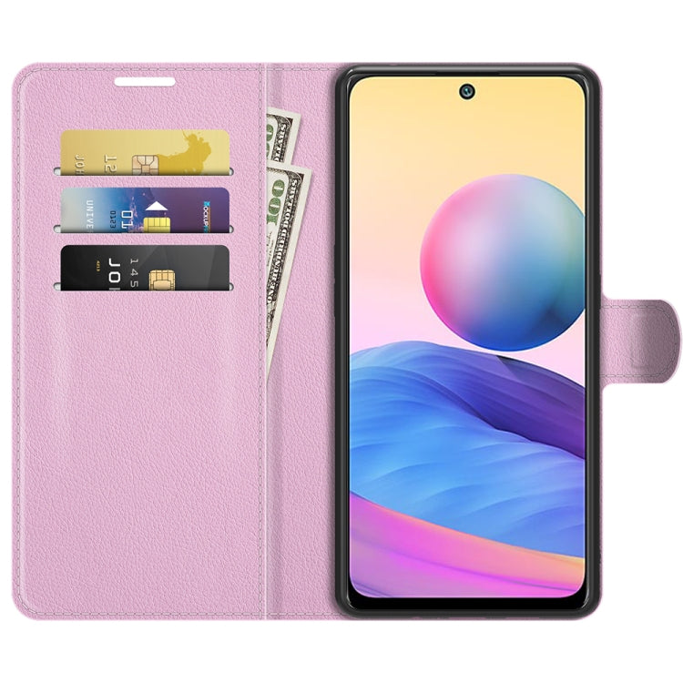 For Xiaomi Redmi Note 10 5G Litchi Texture Horizontal Flip Protective Case with Holder & Card Slots & Wallet