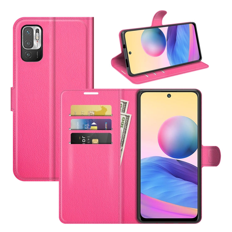 For Xiaomi Redmi Note 10 5G Litchi Texture Horizontal Flip Protective Case with Holder & Card Slots & Wallet