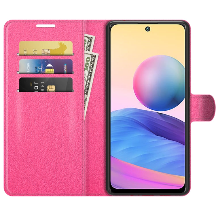 For Xiaomi Redmi Note 10 5G Litchi Texture Horizontal Flip Protective Case with Holder & Card Slots & Wallet