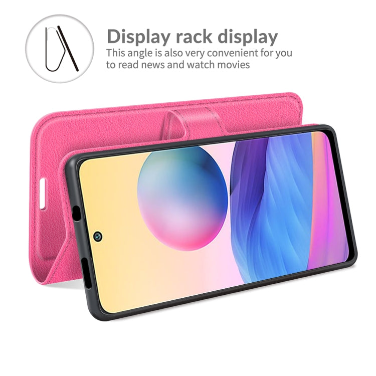 For Xiaomi Redmi Note 10 5G Litchi Texture Horizontal Flip Protective Case with Holder & Card Slots & Wallet