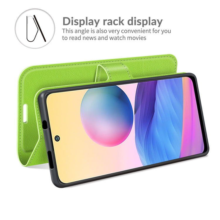 For Xiaomi Redmi Note 10 5G Litchi Texture Horizontal Flip Protective Case with Holder & Card Slots & Wallet