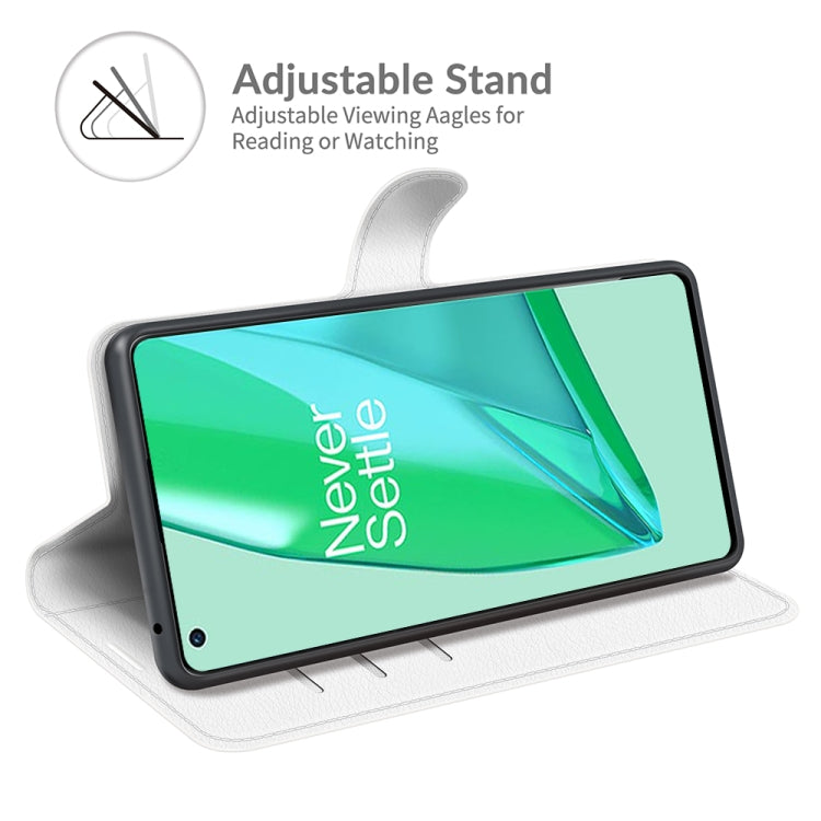 For OnePlus 9 Pro Litchi Texture Horizontal Flip Protective Case with Holder & Card Slots & Wallet
