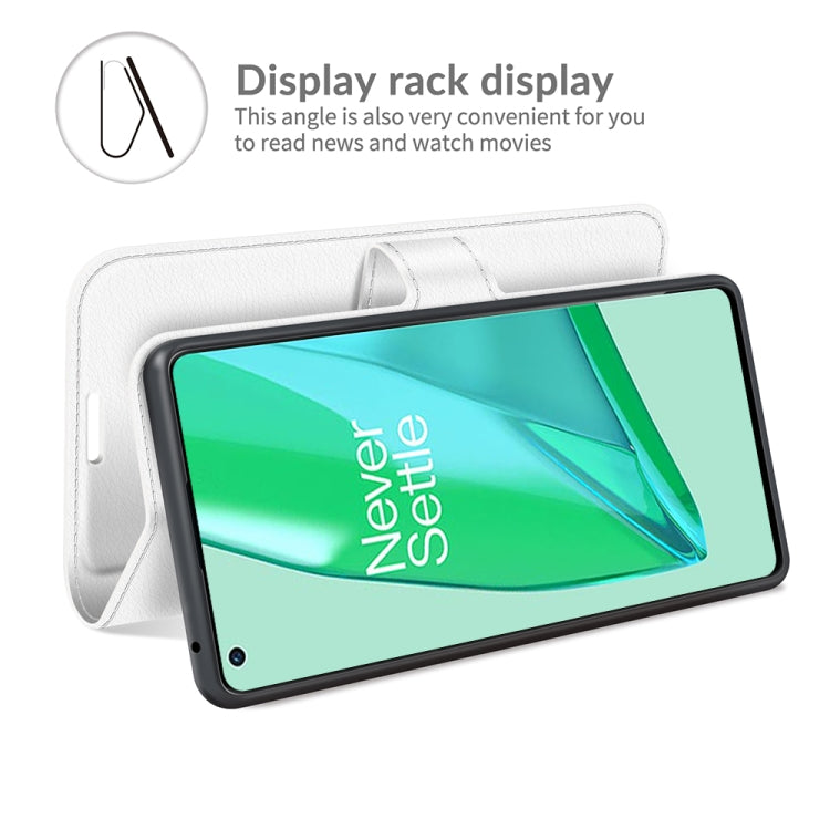 For OnePlus 9 Pro Litchi Texture Horizontal Flip Protective Case with Holder & Card Slots & Wallet