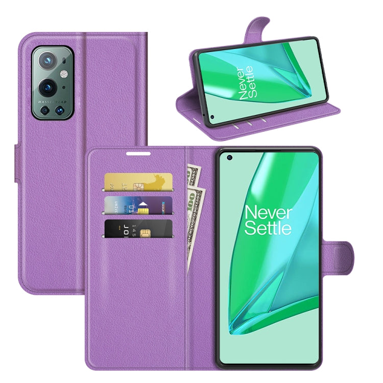 For OnePlus 9 Pro Litchi Texture Horizontal Flip Protective Case with Holder & Card Slots & Wallet