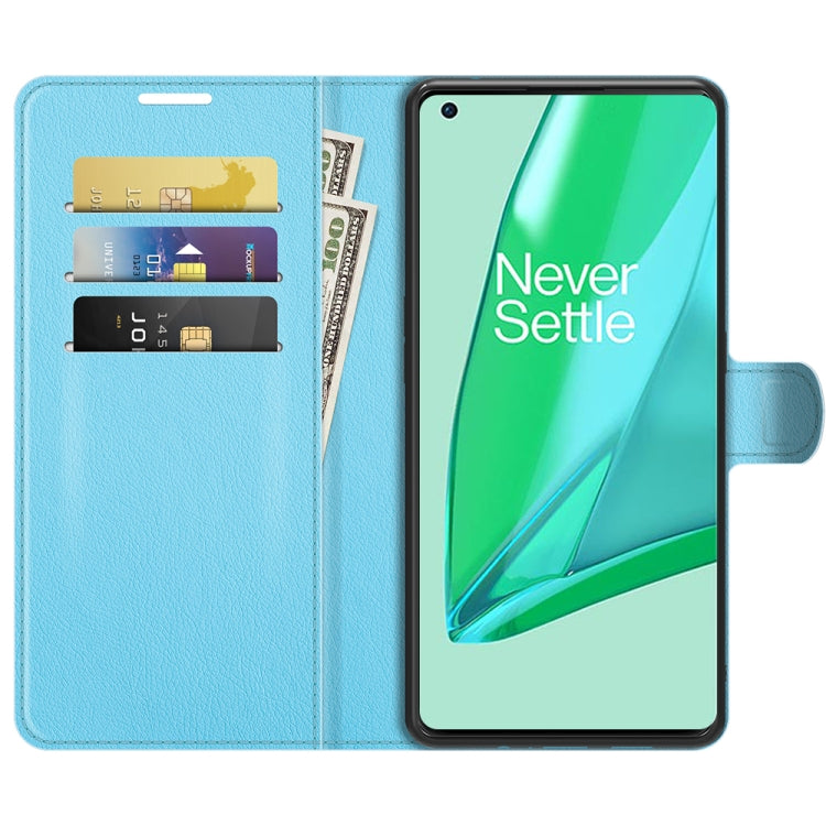 For OnePlus 9 Pro Litchi Texture Horizontal Flip Protective Case with Holder & Card Slots & Wallet