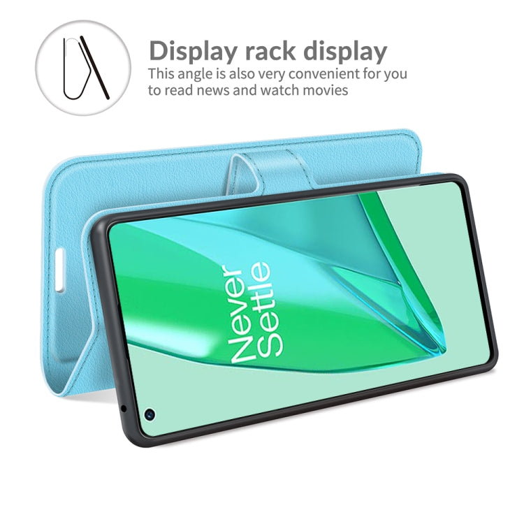 For OnePlus 9 Pro Litchi Texture Horizontal Flip Protective Case with Holder & Card Slots & Wallet