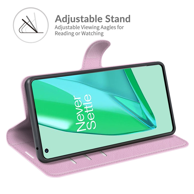 For OnePlus 9 Pro Litchi Texture Horizontal Flip Protective Case with Holder & Card Slots & Wallet