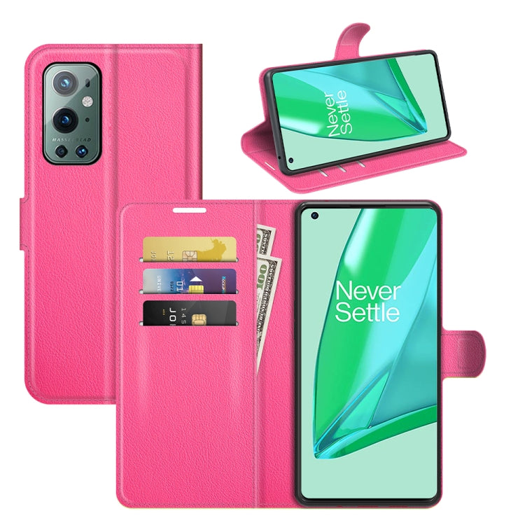 For OnePlus 9 Pro Litchi Texture Horizontal Flip Protective Case with Holder & Card Slots & Wallet