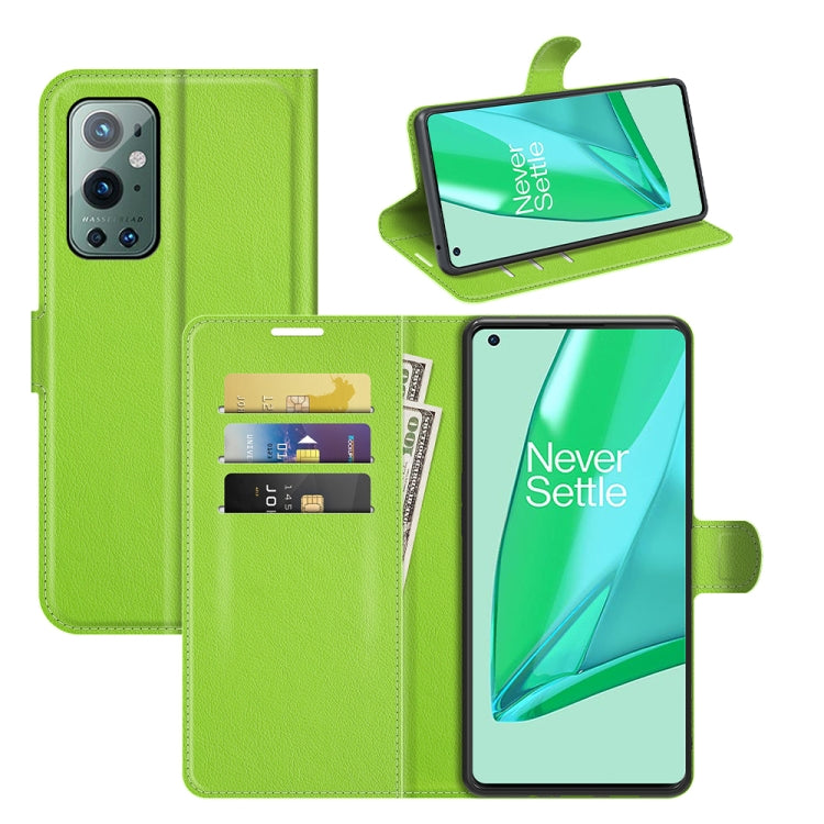 For OnePlus 9 Pro Litchi Texture Horizontal Flip Protective Case with Holder & Card Slots & Wallet