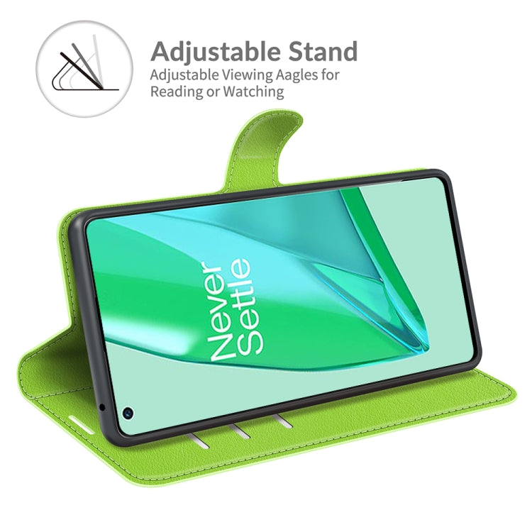 For OnePlus 9 Pro Litchi Texture Horizontal Flip Protective Case with Holder & Card Slots & Wallet