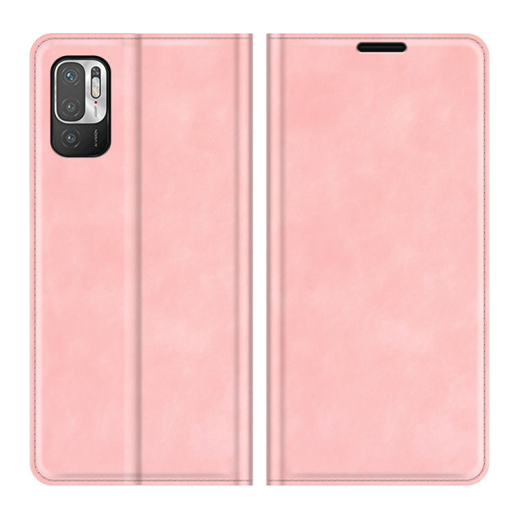 For Xiaomi Redmi Note 10 5G Retro-skin Business Magnetic Suction Leather Case with Holder & Card Slots & Wallet