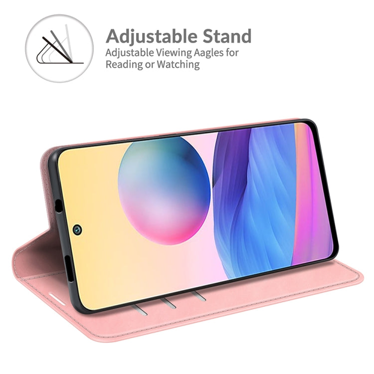 For Xiaomi Redmi Note 10 5G Retro-skin Business Magnetic Suction Leather Case with Holder & Card Slots & Wallet