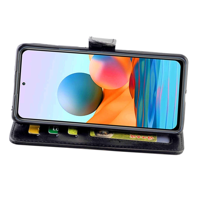 For Xiaomi Redmi Note10 Pro / Note10 Pro Max Crazy Horse Texture Leather Horizontal Flip Protective Case with Holder & Card Slots & Wallet & Photo Frame