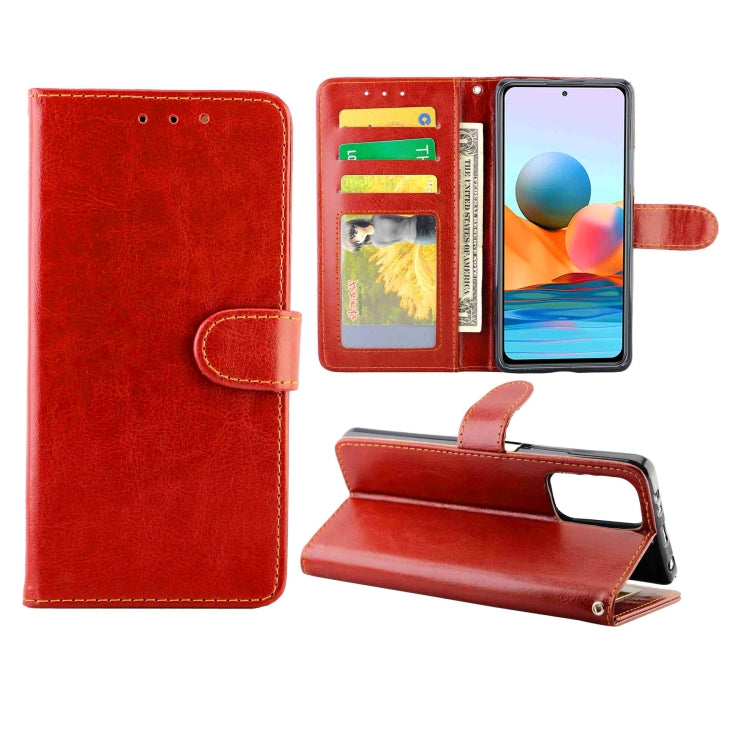 For Xiaomi Redmi Note10 Pro / Note10 Pro Max Crazy Horse Texture Leather Horizontal Flip Protective Case with Holder & Card Slots & Wallet & Photo Frame