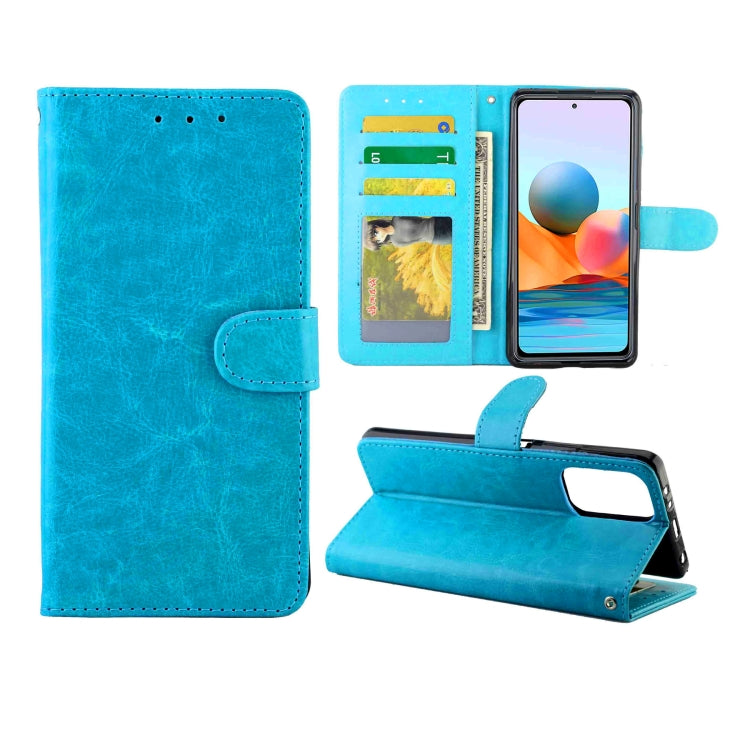 For Xiaomi Redmi Note10 Pro / Note10 Pro Max Crazy Horse Texture Leather Horizontal Flip Protective Case with Holder & Card Slots & Wallet & Photo Frame