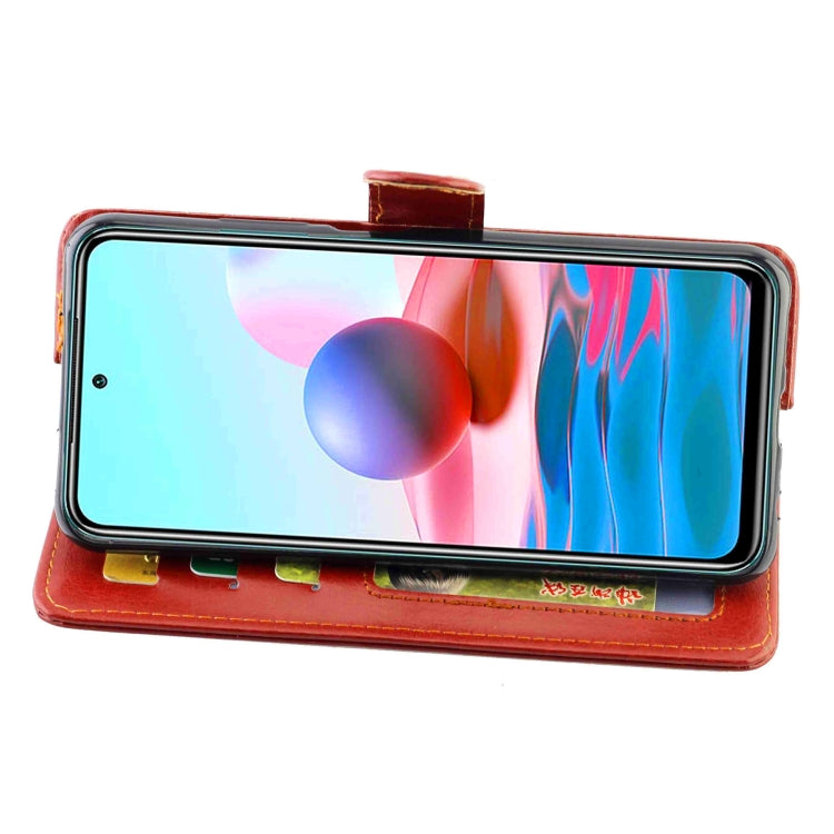 For Xiaomi Redmi Note10 4G / Note 10S Crazy Horse Texture Leather Horizontal Flip Protective Case with Holder & Card Slots & Wallet & Photo Frame