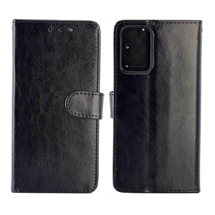 For OPPO A54 4G Crazy Horse Texture Leather Horizontal Flip Protective Case with Holder & Card Slots & Wallet & Photo Frame