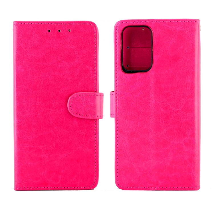 For OPPO A54 4G Crazy Horse Texture Leather Horizontal Flip Protective Case with Holder & Card Slots & Wallet & Photo Frame