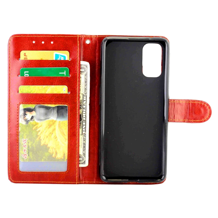 For OPPO Realme X7 Pro Crazy Horse Texture Leather Horizontal Flip Protective Case with Holder & Card Slots & Wallet & Photo Frame