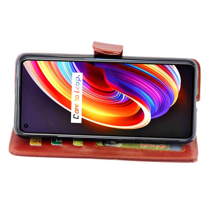 For OPPO Realme X7 Pro Crazy Horse Texture Leather Horizontal Flip Protective Case with Holder & Card Slots & Wallet & Photo Frame